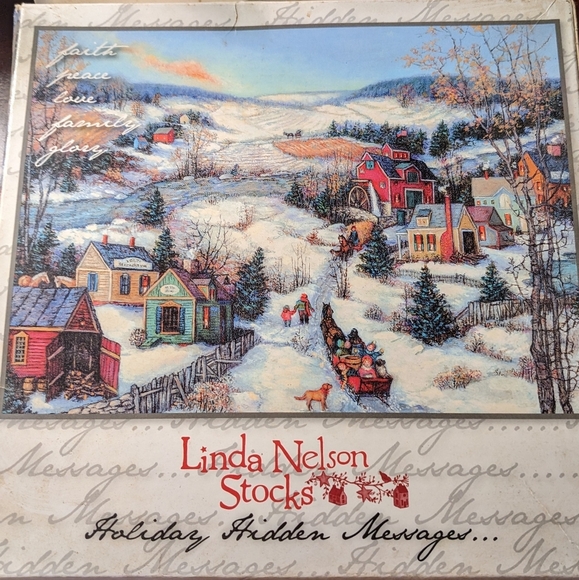 Linda Nelson Stocks Holiday Hidden Messages Puzzle - 750 Pieces T3MIS - Picture 2 of 3